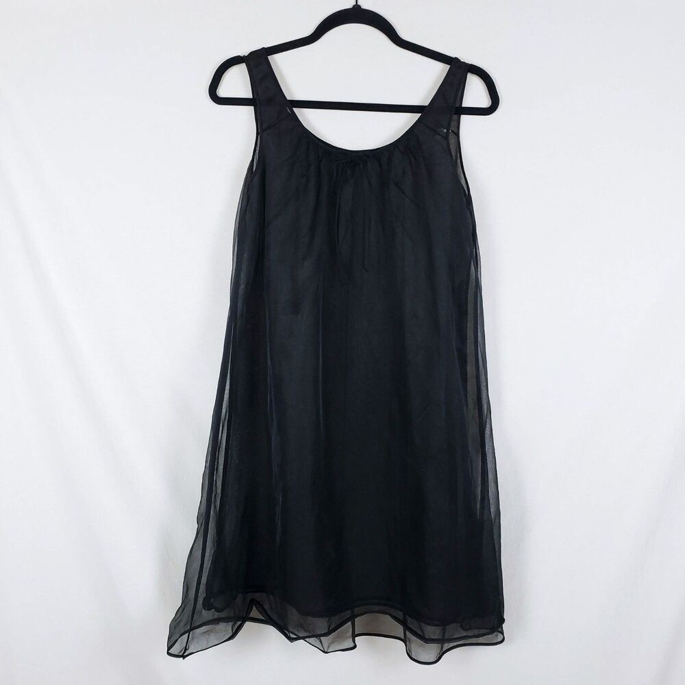 Vintage Boudoir Coquette Nightgown Womens S Black Romantic Dark Feminine Fairy